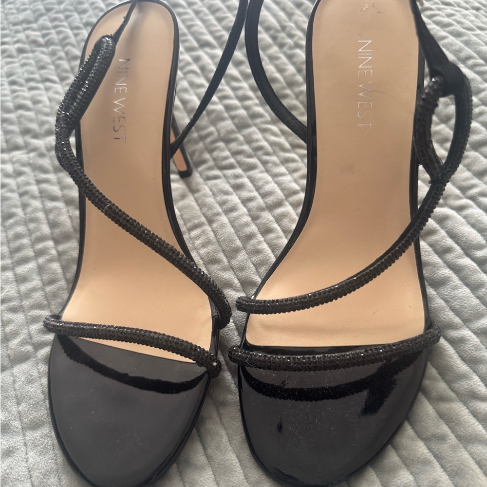 Nine West Black Strappy Women's Shoes